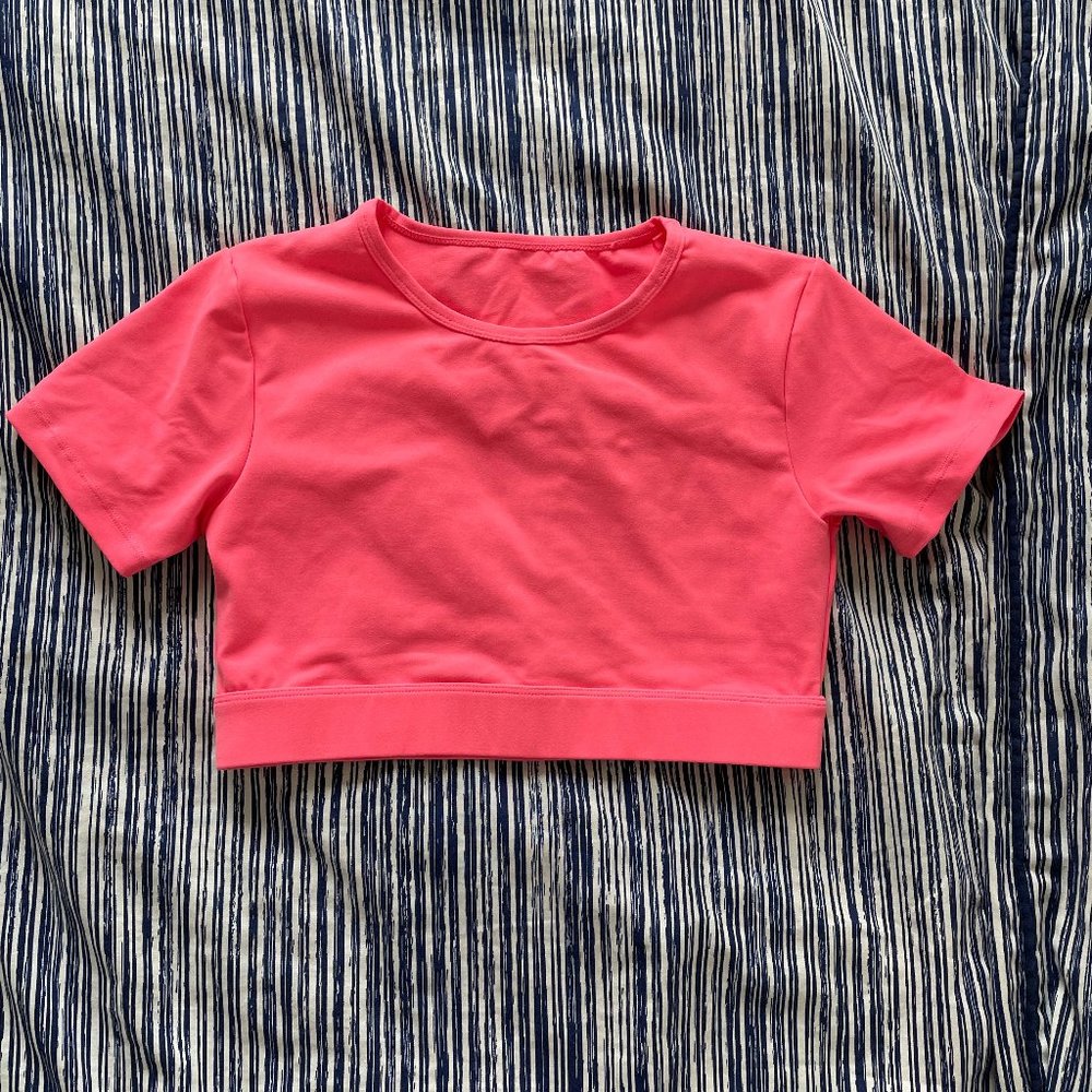 NVGTN Open Back Tee Pink